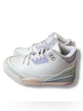 Jordan Kids Retro 3 OG (PS) color SAIL/AURA-JADE AURA Size: 11c